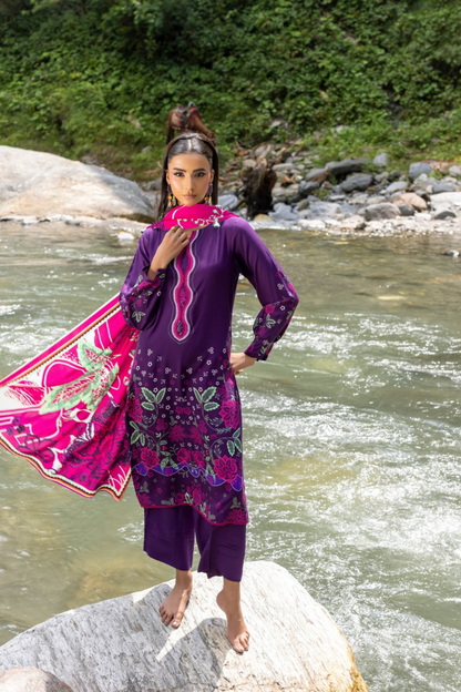 Rang-E-Gul By Paltar Printed Viscose 3PC
