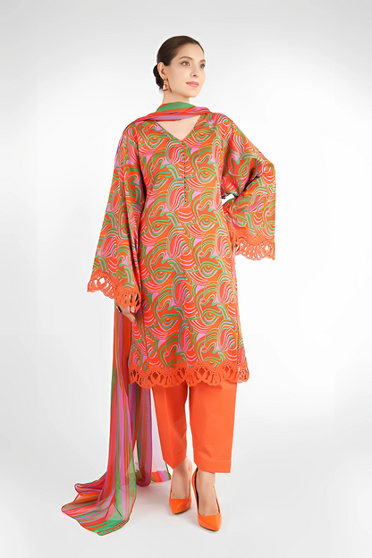 Bareeza Printed Khaddar 3PC