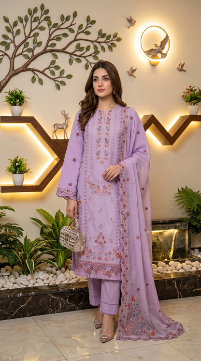 Halima By Anaya Noor Premium Emb Viscose 3PC