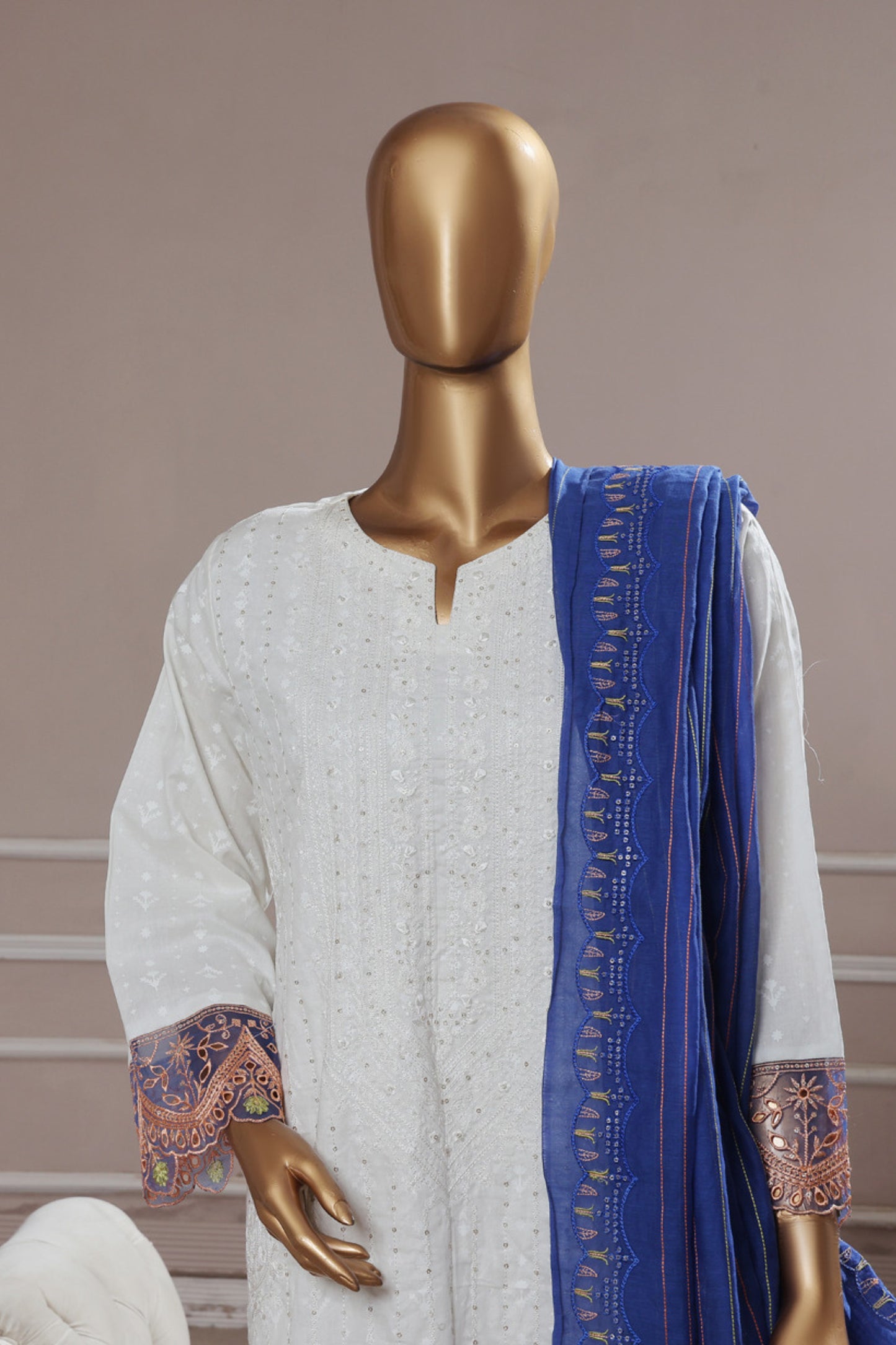 Fashion By Aifa Emb Lawn With Patches  3PC