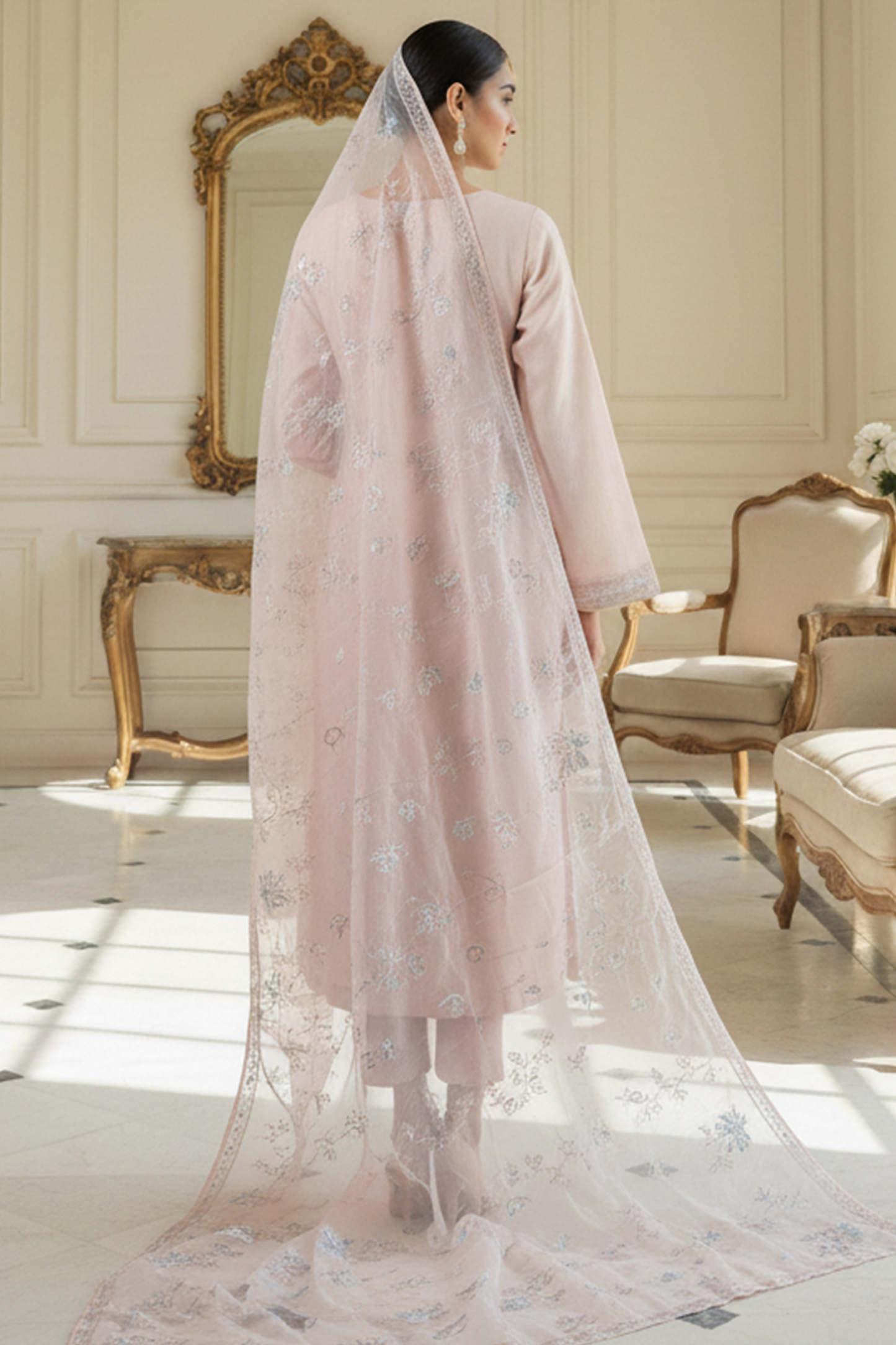 Zoha | Dressline | Burberry | Organza-3PC