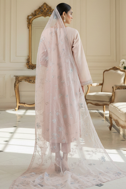 Zoha | Dressline | Burberry | Organza-3PC