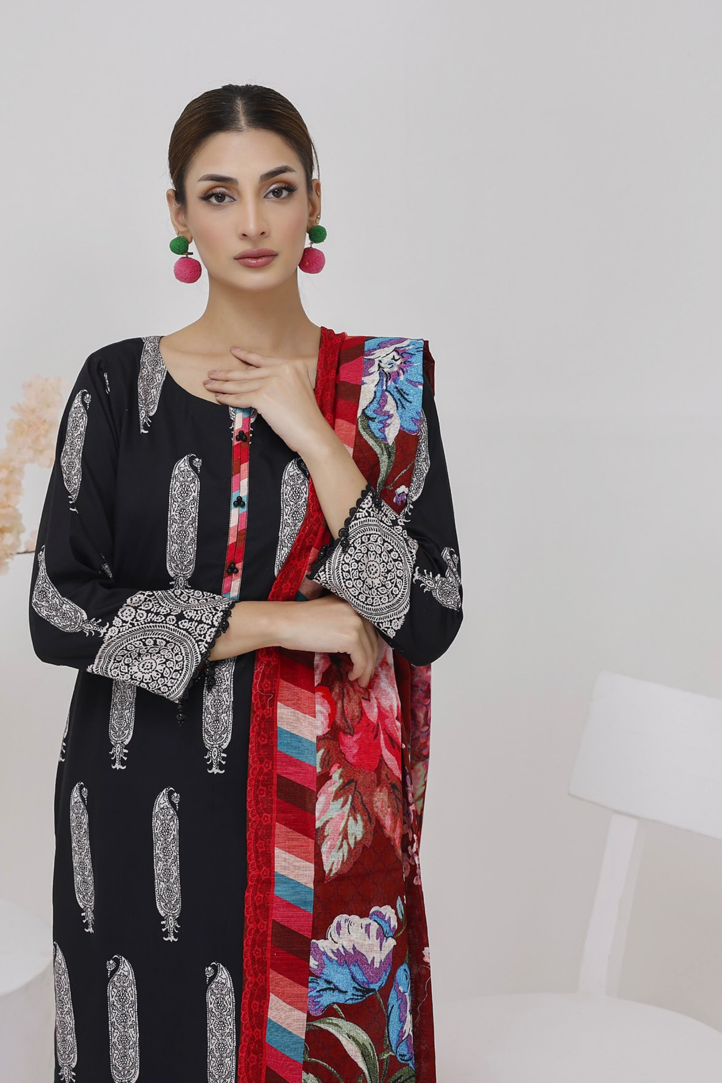 Salina Digital Printed Linen 3PC