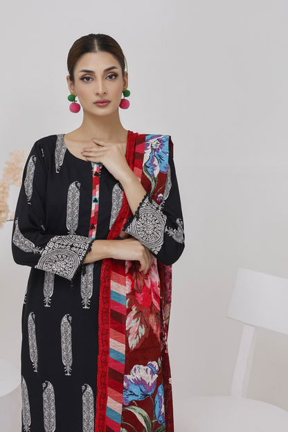 Salina Digital Printed Linen 3PC