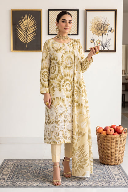 Print Kari By Anaya Noor Heavy Emb Banadora Lawn 3PC