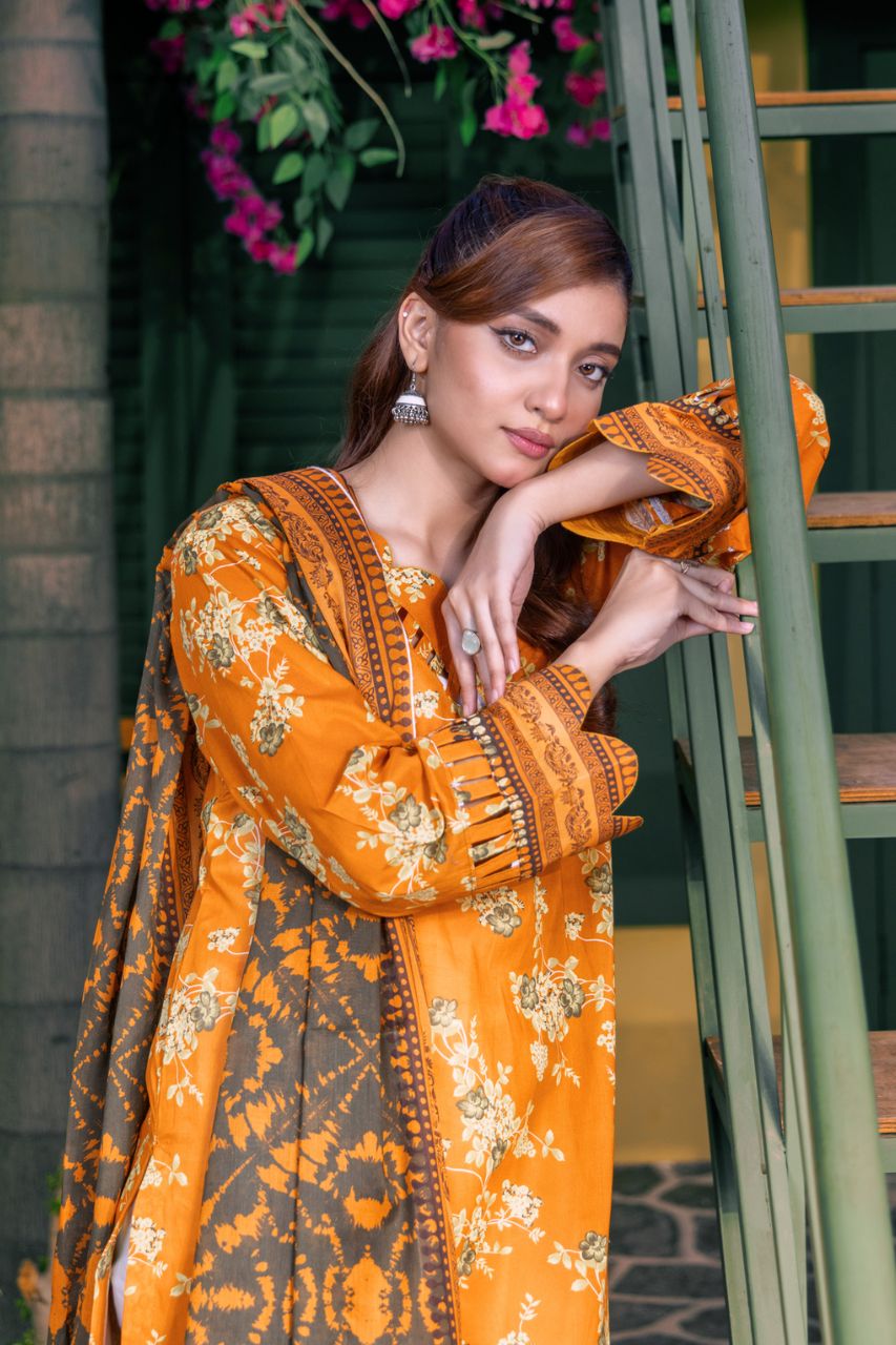 Rahat By Janan Digital Printed Lawn 3PC