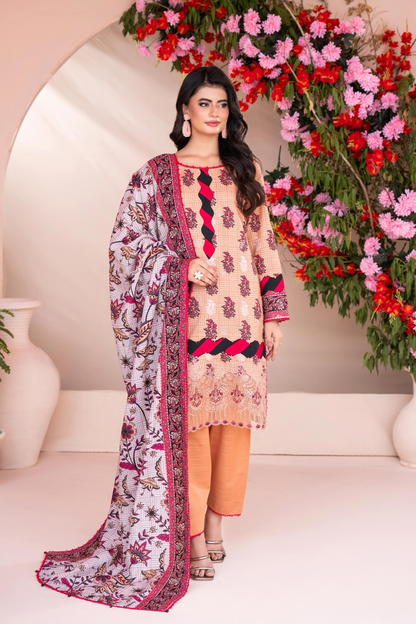 Zesh Airjet Full Embroidered Khaddar 3PC