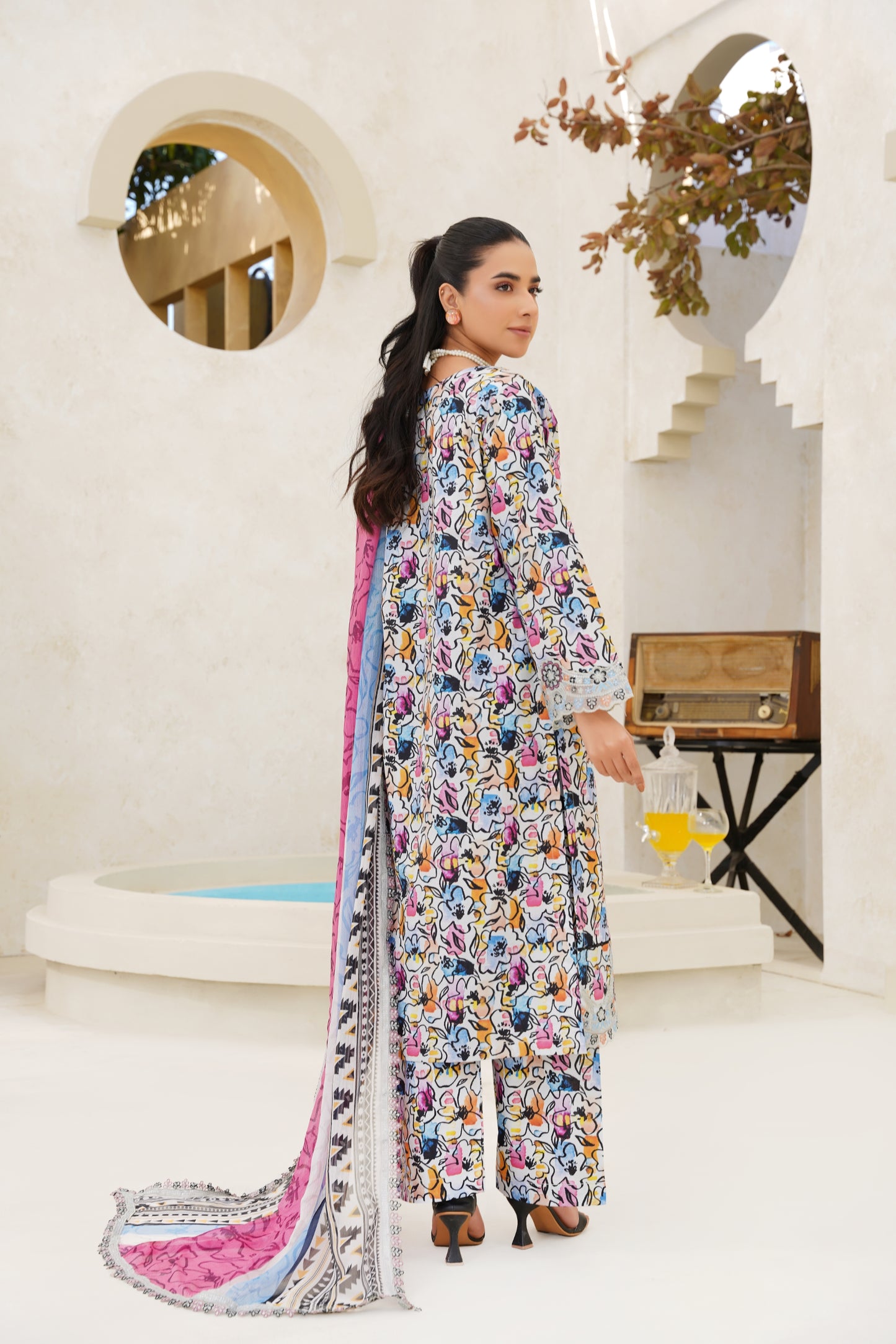 Jashn-e-Baharan By Anaya Noor Emb & Digital Printed Lawn 3PC