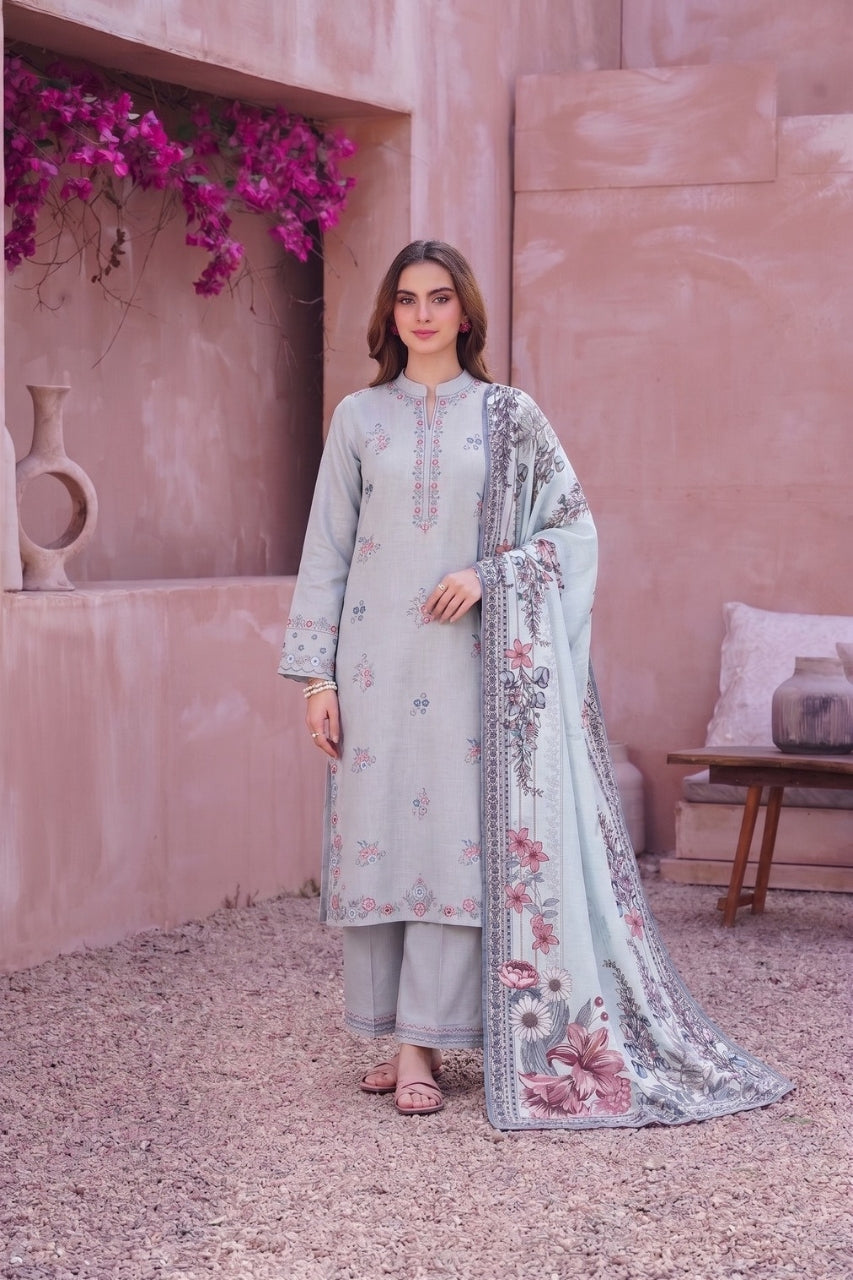 Nirvana By Shanaya Digital Printed Linen 3PC