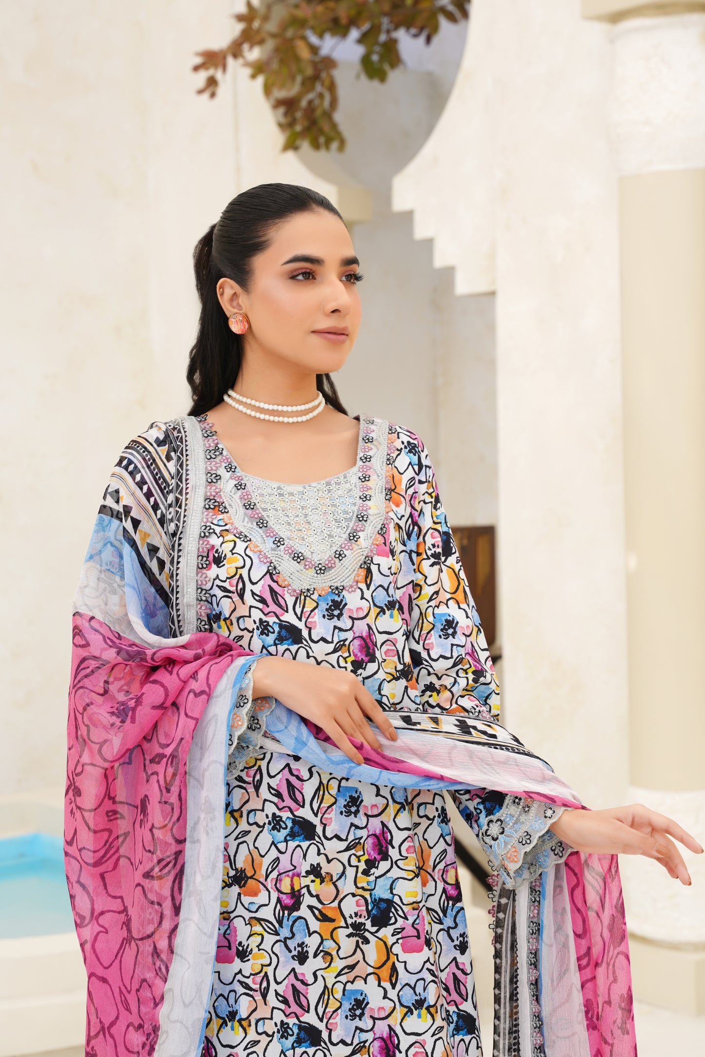 Jashn-e-Baharan By Anaya Noor Emb & Digital Printed Lawn 3PC