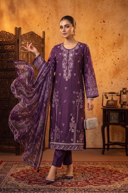 Lazer Kari By Anaya Noor Emb Viscose 3PC