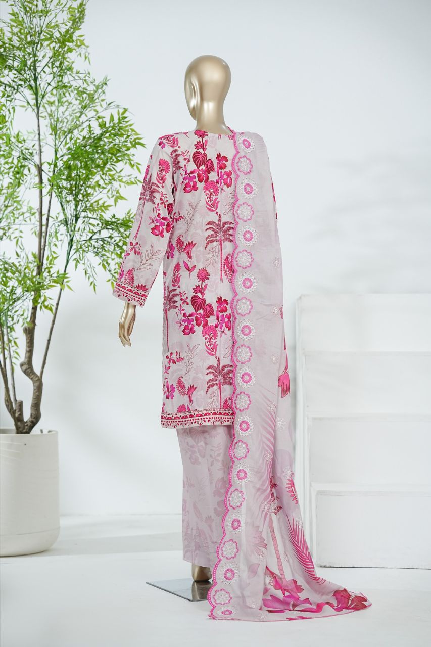 Aifa Printed & Embroidered Lawn 3PC