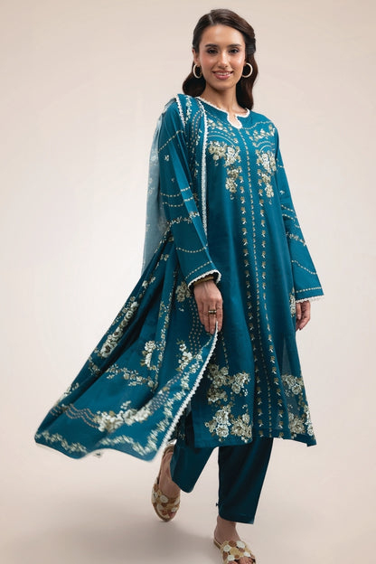 Raqs By Uneq Digital Printed Cotton Viscose 3PC