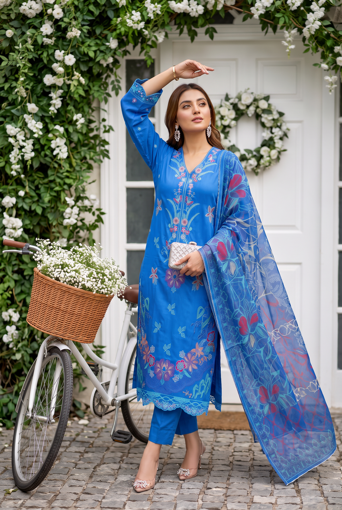 Kehkashan By Anaya Noor Fully Emb Viscose 3PC