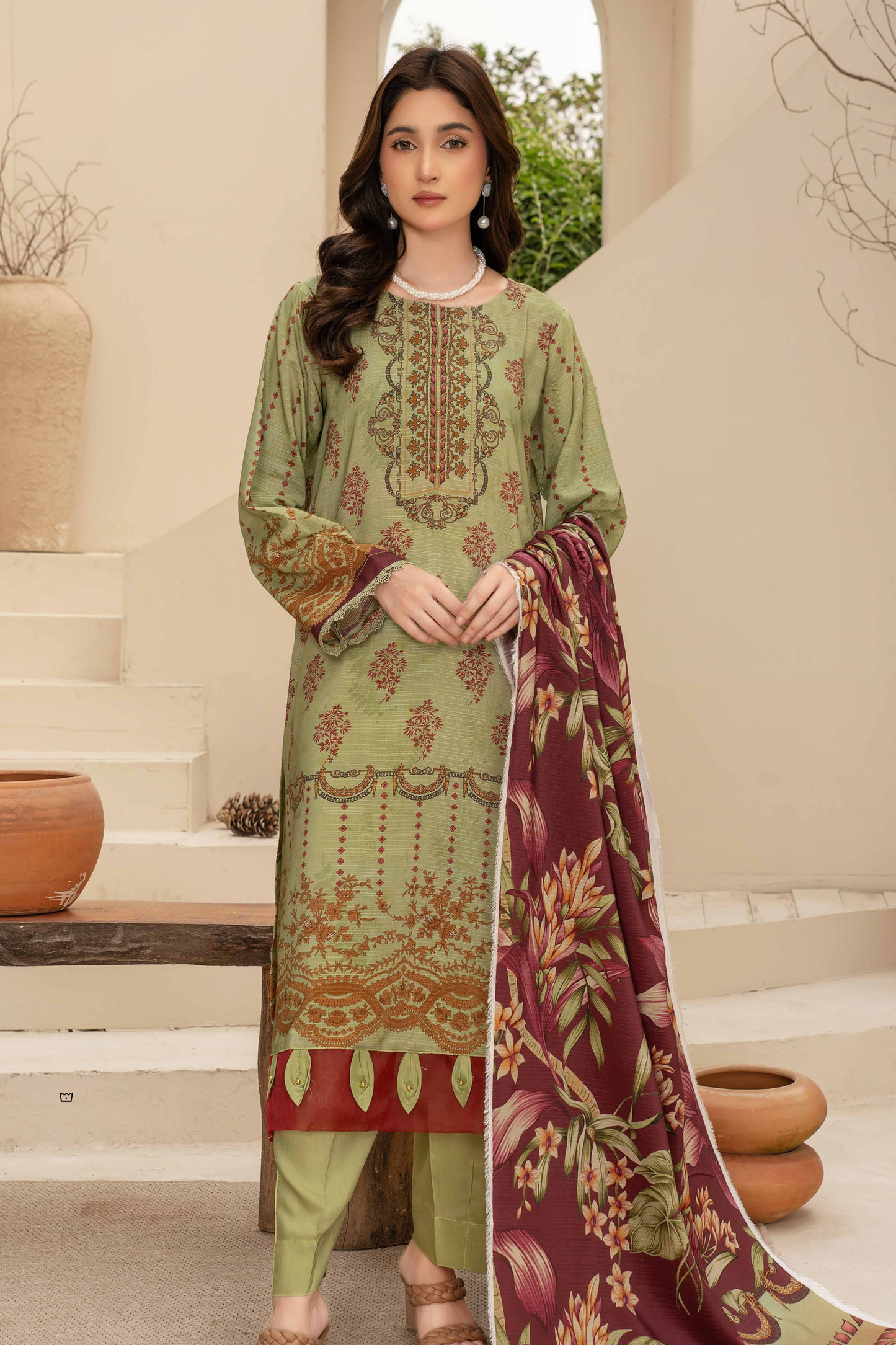 Esha Eshal by Bin Ilyas Premium Printed Viscose 3PC