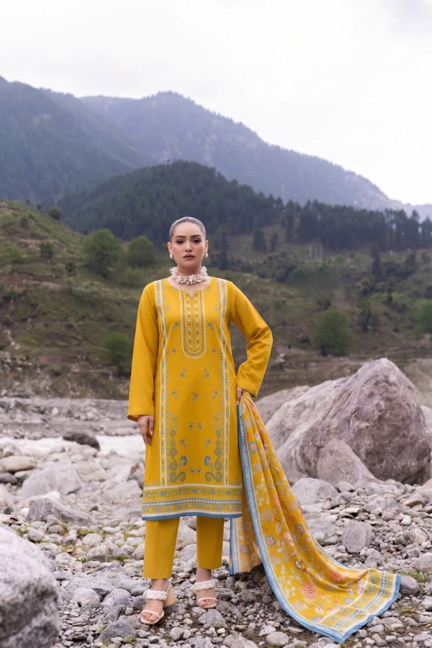 Mirha By Shanaya Digital Printed Marina Leather 3PC