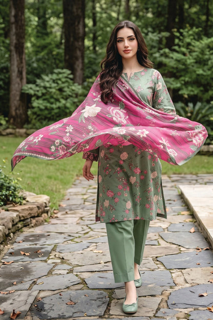 Zesh Digital Printed Khaddar 3PC