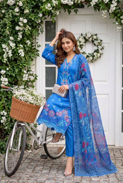 Kehkashan By Anaya Noor Fully Emb Viscose 3PC