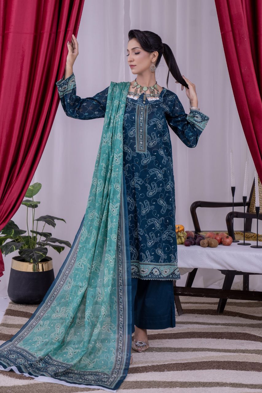 Arfa By Marooj Digital Printed Lawn 3PC