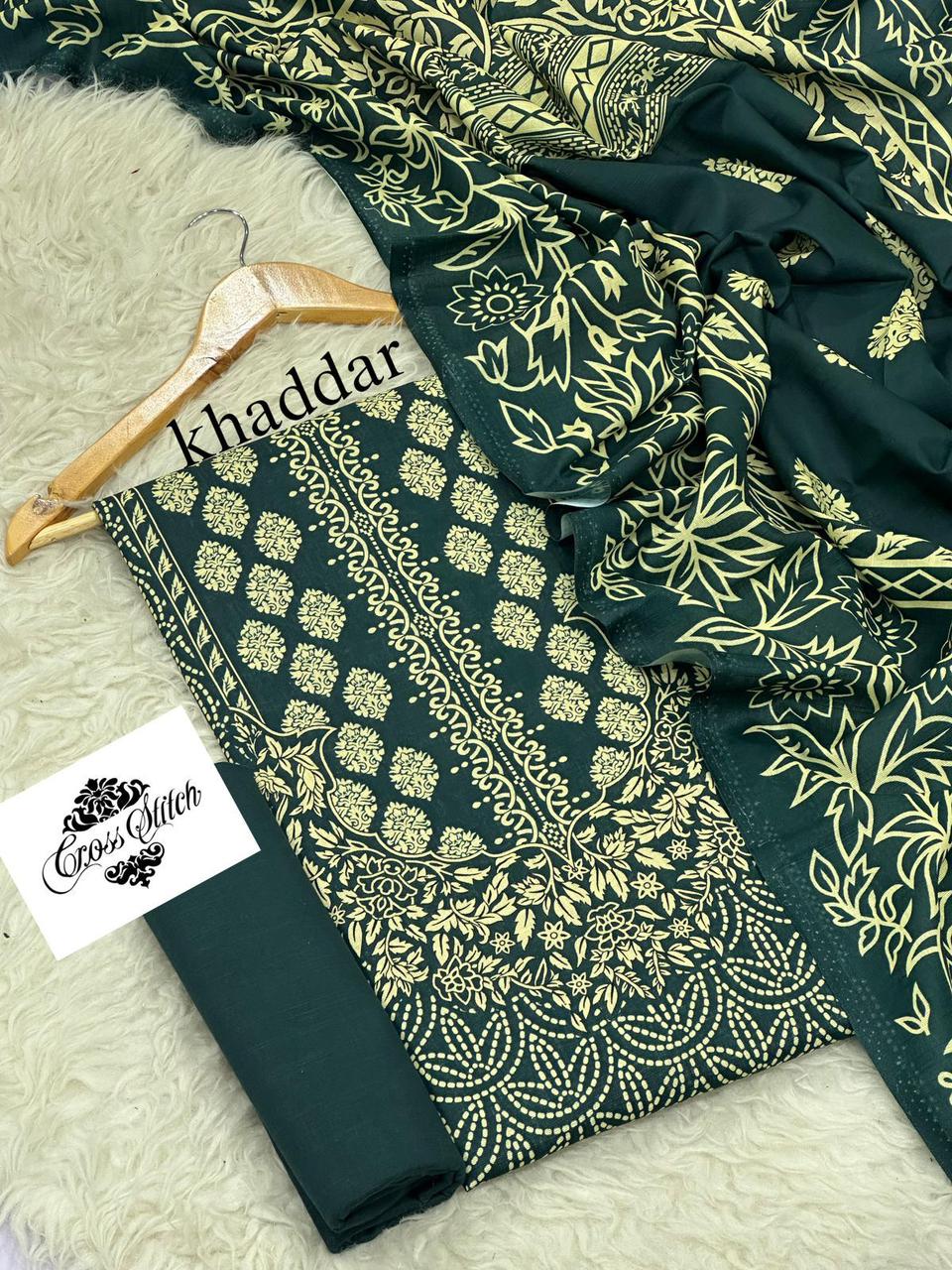 Cross Stitch Printed Khaddar 3PC