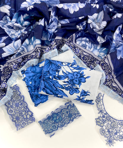 Iznik Emb Khaddar With Patches 3PC