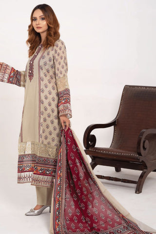 Gull-e-Noor By Anaya Noor Digital Print With Emb Patch Lawn 3-PC