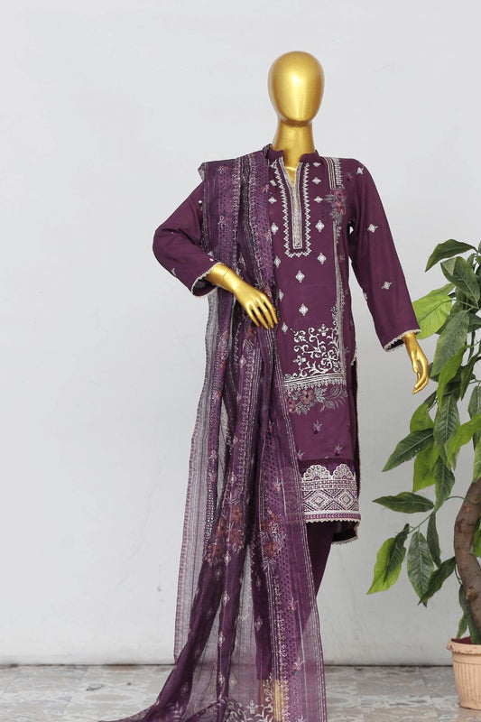 Mohagni By Anaya Noor Emb Karandi 3-PC