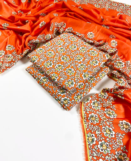 Bareeze Digital Printed Slub Khaddar 3PC