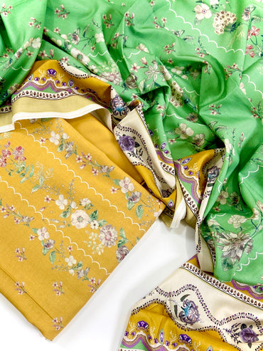 Mausummery Digital Printed Linen 3PC