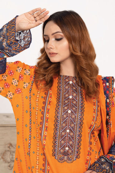 Gull-e-Noor By Anaya Noor Prints & Emb Patch Lawn 3-PC
