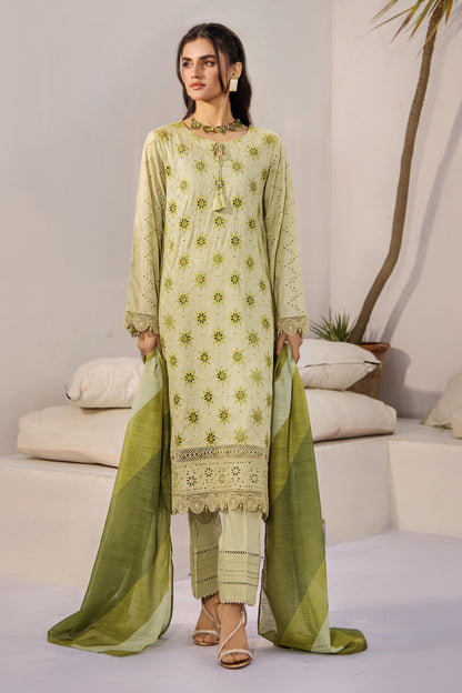 Alora By Adan Libas Embroidered Schiffli 3PC