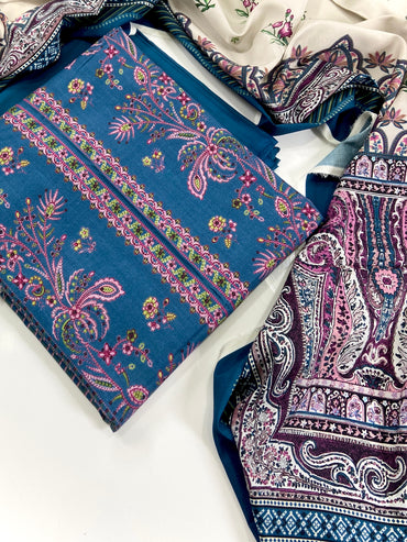 Mausummery Digital Printed Linen 3PC