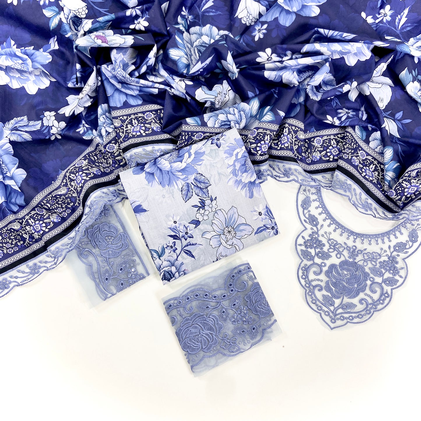 Farasha Emb Digital Printed Khaddar 3PC
