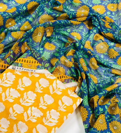 Sapphire Printed Lawn 3PC