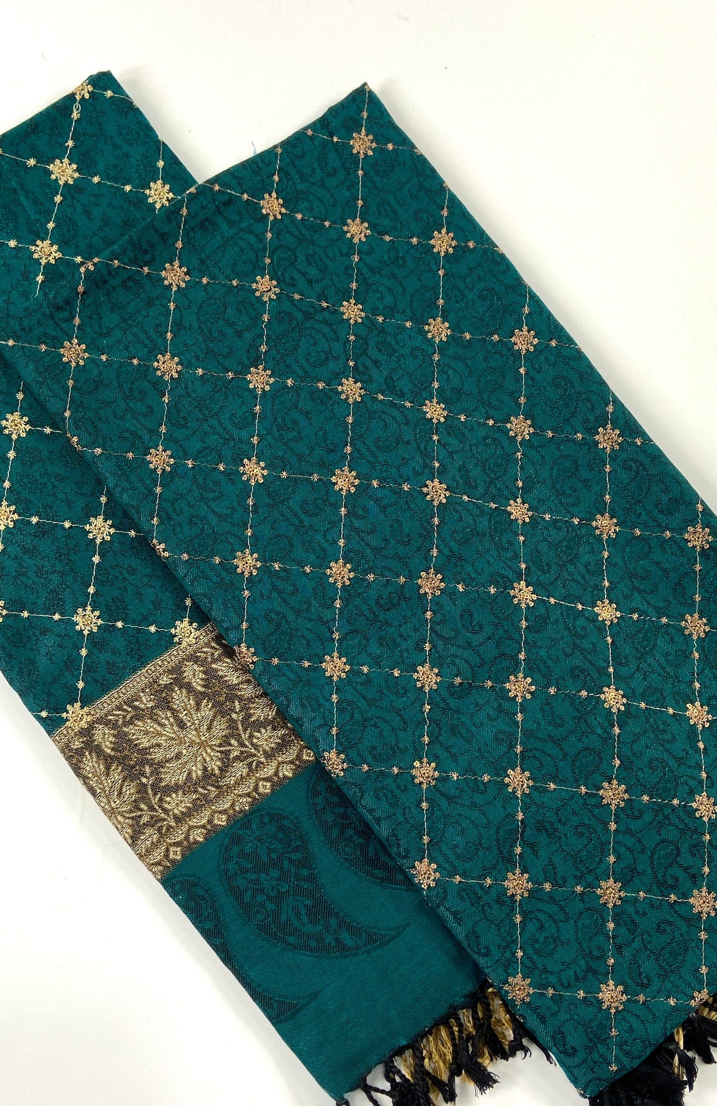 Embroidered Pashmina Jacquard Shawl
