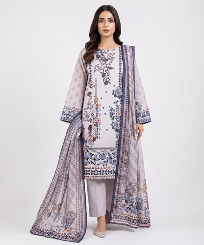 Anaya Digital Printed Linen 3PC