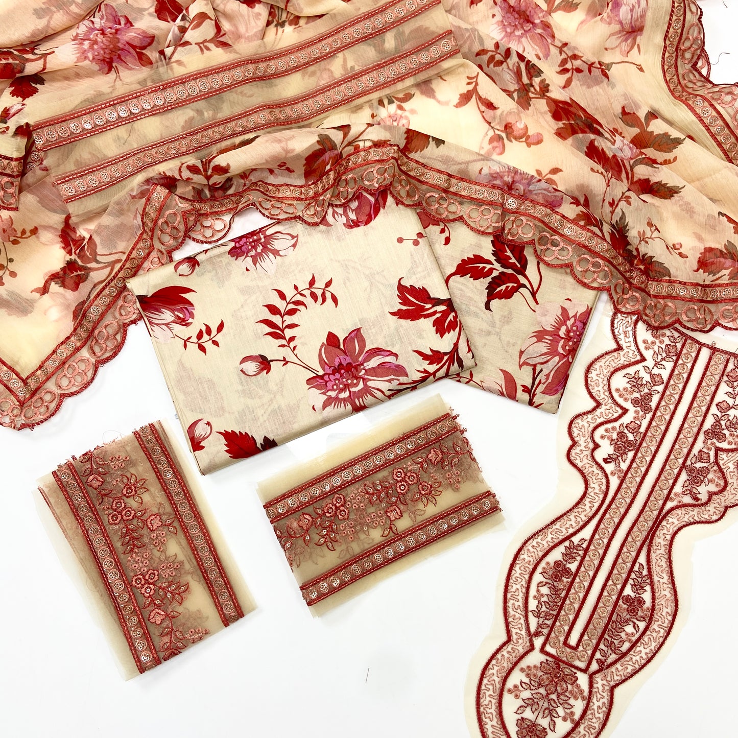 Aneelas Emb Luxury Lawn 3PC