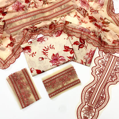 Aneelas Emb Luxury Lawn 3PC