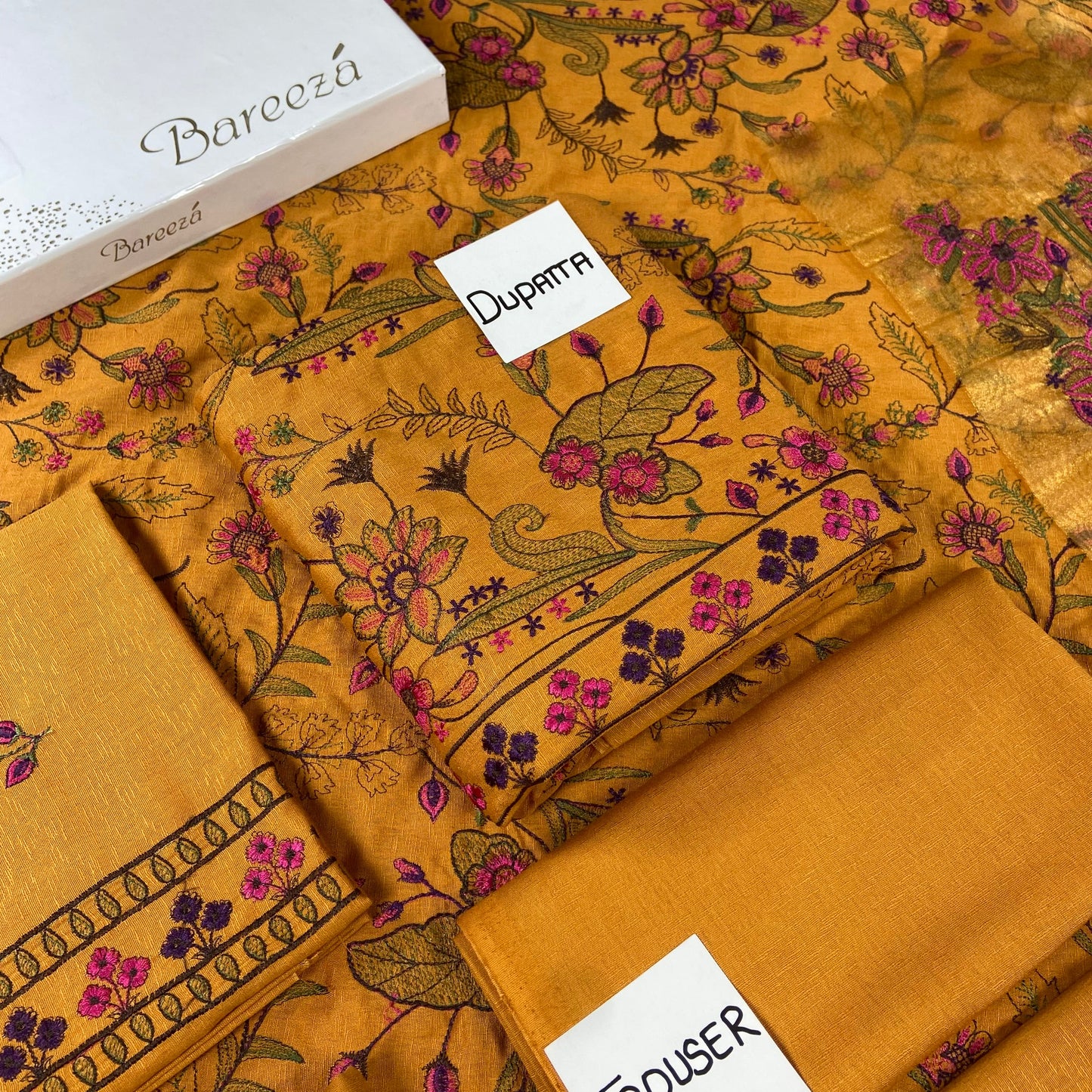 Bareeze Heavy Embroidered Karandi 3-PC