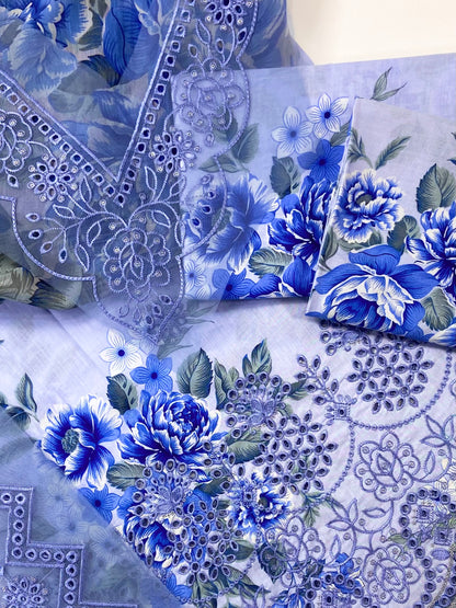 Iznik B Emb Luxury Lawn 3PC