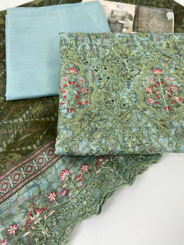 Almeerah Emb Lawn With Cutwork 3-PC