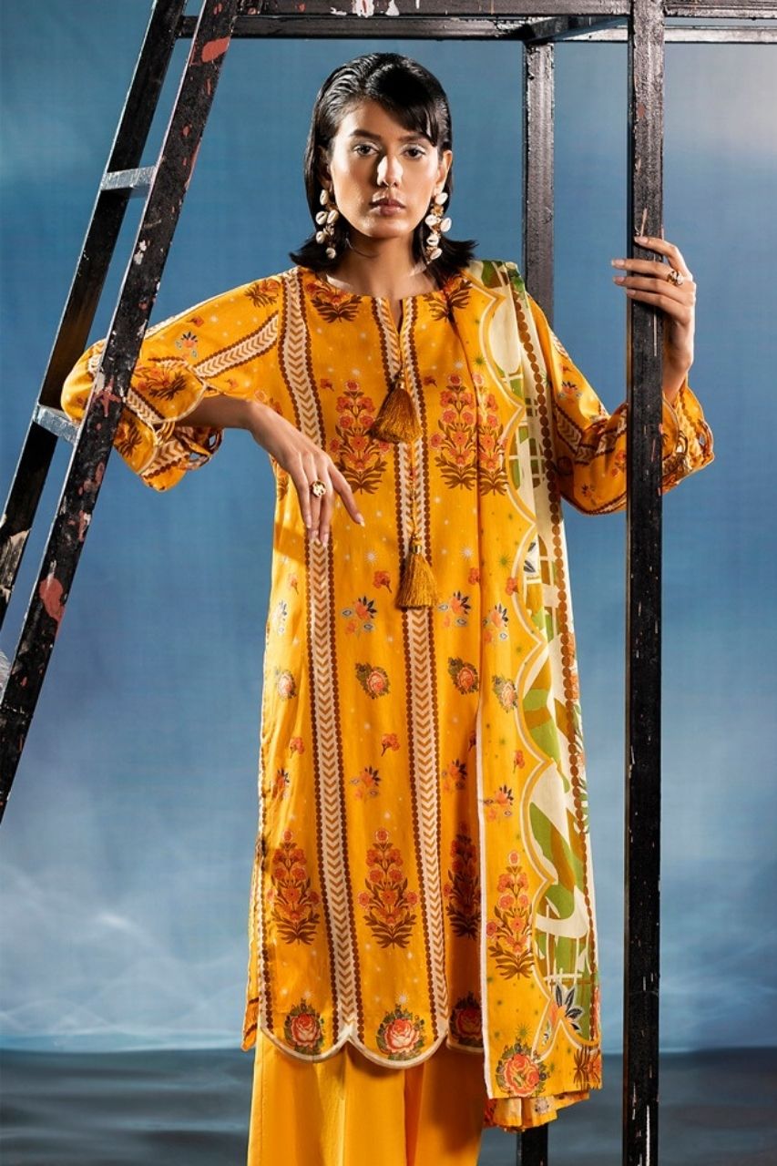 Pehli Kiran By Paltar Premium Printed Lawn 3PC