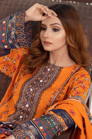 Gull-e-Noor By Anaya Noor Digital Print With Emb Patch Lawn 3-PC