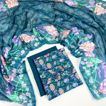 Khaadi Digital Printed Lawn 3PC