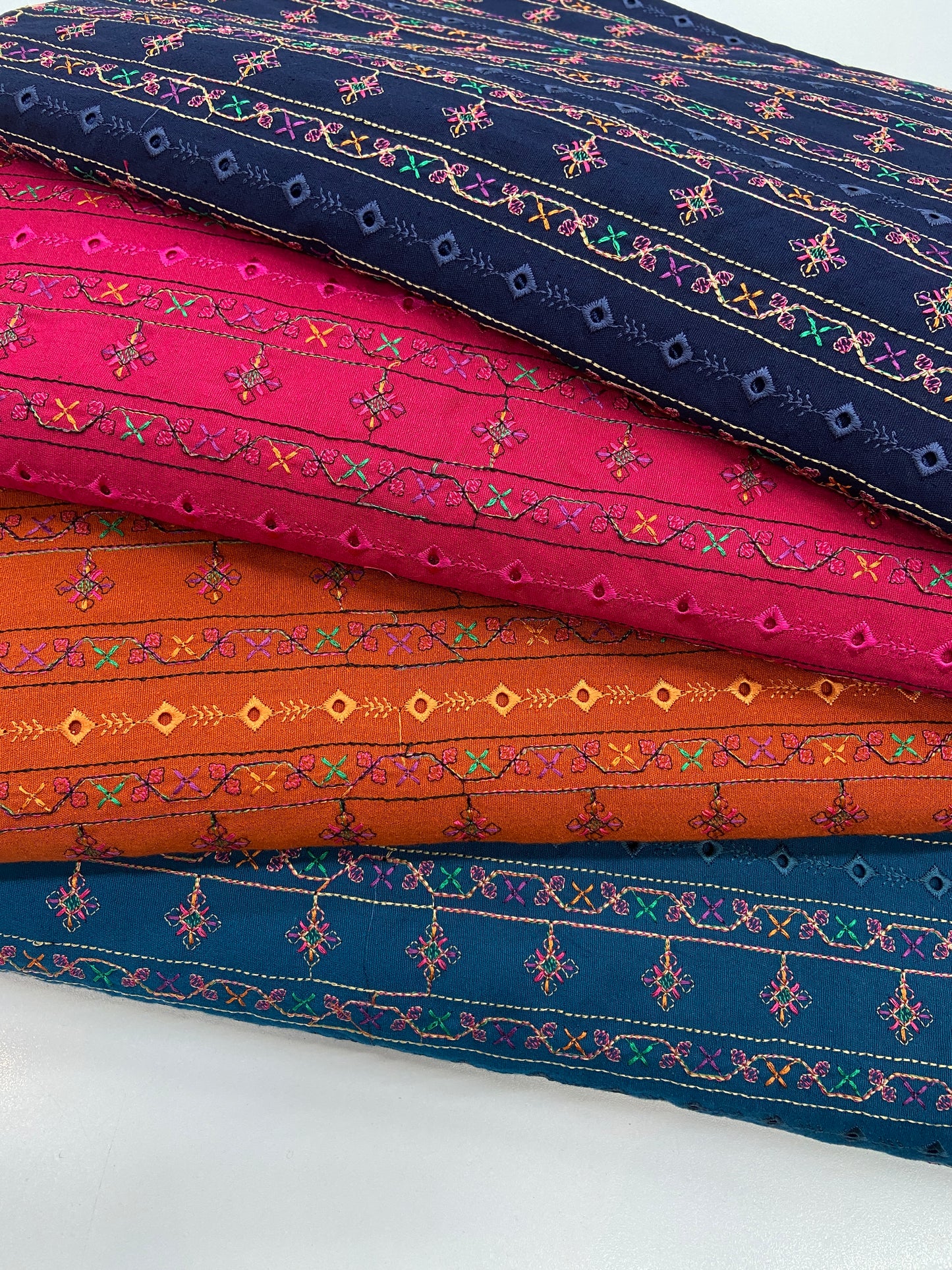 Pack of 4 – Bareeze Style Embroidered Karandi Fabric 2-PC