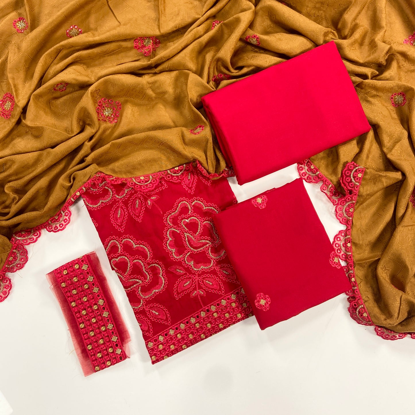 Maria B Luxury Embroidered Dhanak 3PC