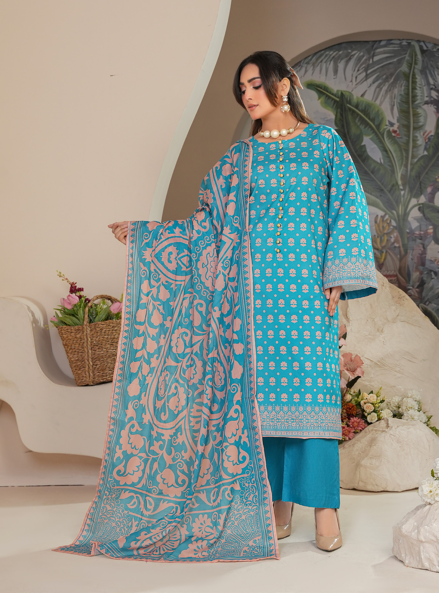Madham By Lala Digital Printed Lawn 3PC
