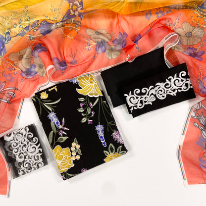 Asif & Nabeel Embroidered Lawn 3PC