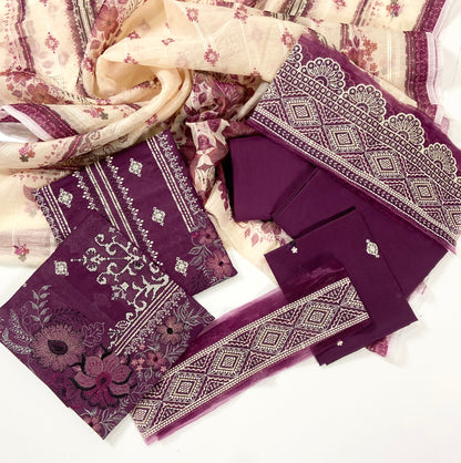 Anaya Noor Luxury Emb Lawn 3PC