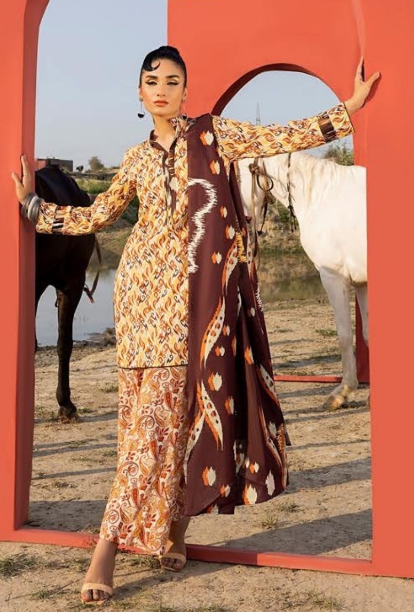 Parizad By Paltar Digital Printed Lawn 3PC